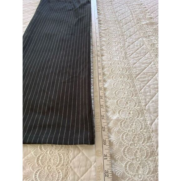 H&M Pinstriped Wide Leg Trousers Gray NWT Size Small - Picture 11 of 11